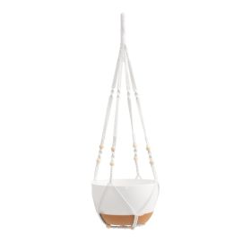 Hanging Planters, 10 Inch Self-Watering Hanging Planter, 2 Pack Flower Pots with Drainage Hole & 2 Kinds of Plant Hangers, Plastic Basket Pots