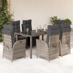 Garden Dining Set Grey, Dark Grey