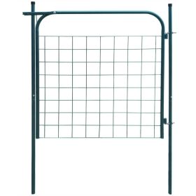 Garden Fence Gate 39.4x39.4" Green