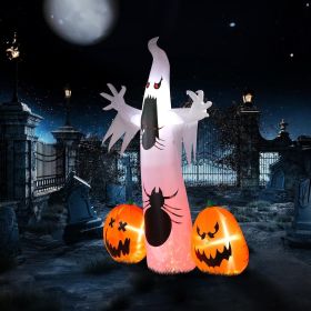 Halloween Outdoor Decorations, Blow Up Yard Decorations, Built-in LED Lights Décor for Indoor Home Party Garden Lawn Store, 5.9FT Pumpkin Ghost (Style: Pumpkin Spider Ghost)